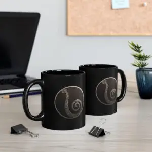 eleminopede logo black mug — for mornings after bedtime battles (11oz & 15oz)