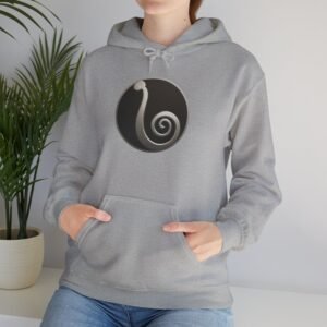 eleminopede logo minimalist hoodie — monochrome eleminopede logo design